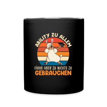 Abitur ABILITY ZU ALLEM FÄHIG Lustiges - Tasse einfarbig - Schwarz - Vorne