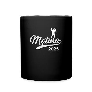 MATURA ABSCHLUSS 2025 Maturanten Lustiges - Tasse einfarbig - Schwarz - Vorne