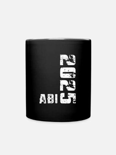ABI 2025 Abitur Abschluss Lustiges Abiturienten - Tasse einfarbig - Schwarz