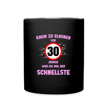 30 Rond Anniversaire Cadeau Fête Dire Idée - Mug uni - noir - Devant