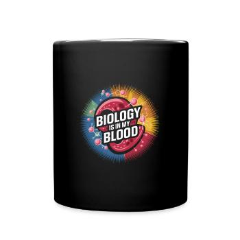 La biologie dans le sang - Mug uni - noir - Devant