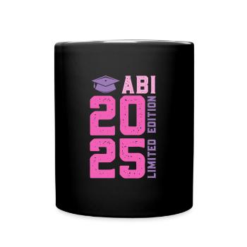 Abiturient ABI 2025 LIMITED EDITION Lustiges - Tasse einfarbig - Schwarz - Vorne