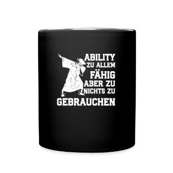 Abi ABILITY ZU ALLEM FÄHIG NICHT ZU GEBRAUCHEN - Tasse einfarbig - Schwarz - Vorne