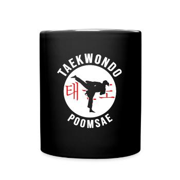 Taekwondo Poomsae Taekwondo-girl martial arts - Full Colour Mug - black - Front