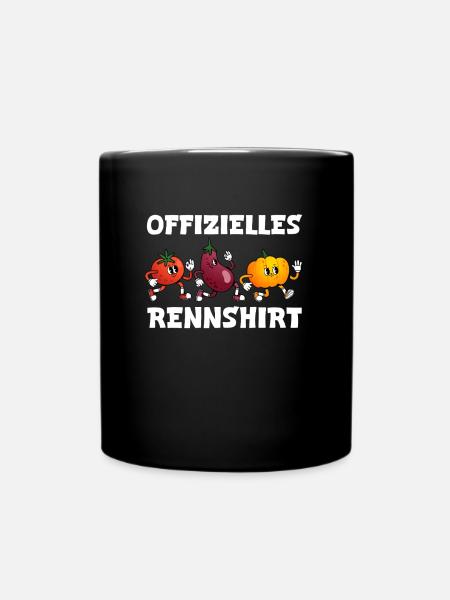 Läufer OFFIZIELLES RENNSHIRT Laufen Lustiges - Tasse einfarbig - Schwarz