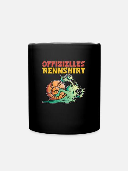 Läufer OFFIZIELLES RENNSHIRT Laufen Lustiges - Tasse einfarbig - Schwarz