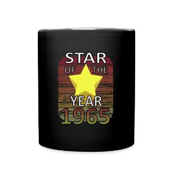 Star Year 1965 Birthday Shirt Legend - Full Colour Mug - black - Front