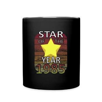 Star Year 1985 Birthday Shirt Legend - Full Colour Mug - black - Front