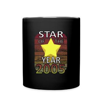Star Year 2005 Birthday Shirt Legend - Full Colour Mug - black - Front