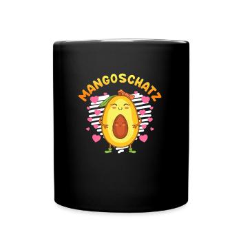 Werdende Mutter MANGOSCHATZ Lustiges - Tasse einfarbig - Schwarz - Vorne