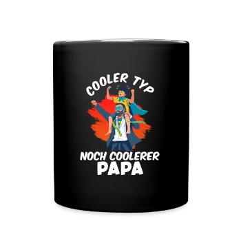 Werdender Vater COOLER TYP COOLERER PAPA - Tasse einfarbig - Schwarz - Vorne