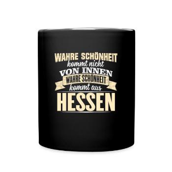 HESSEN - Schönheit - Tasse einfarbig - Schwarz - Vorne