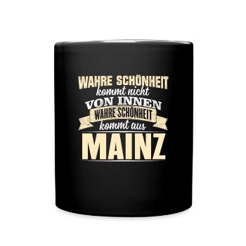 MAINZ - Schönheit - Tasse einfarbig - Schwarz - Vorne
