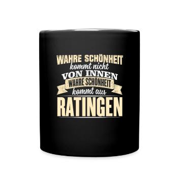 RATINGEN - Schönheit - Tasse einfarbig - Schwarz - Vorne