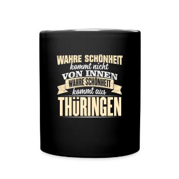 THÜRINGEN - Schönheit - Tasse einfarbig - Schwarz - Vorne