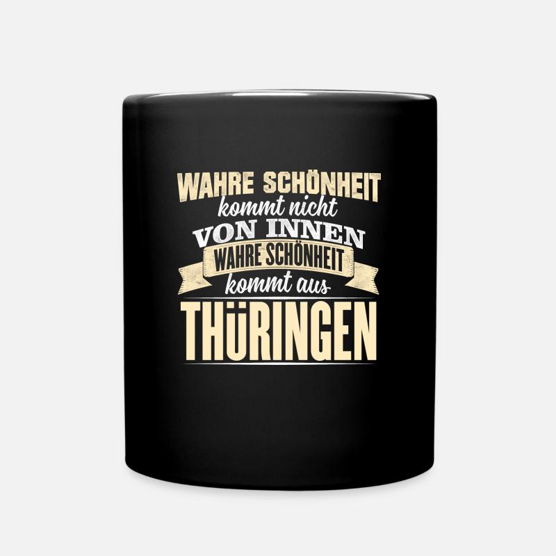 THÜRINGEN - Schönheit - Tasse einfarbig - Schwarz