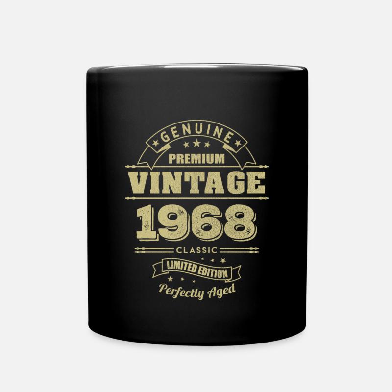 Geburtsjahr 1968 - Tasse einfarbig - Schwarz