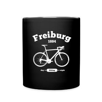 Bicycle Freiburg - Full Colour Mug - black - Front