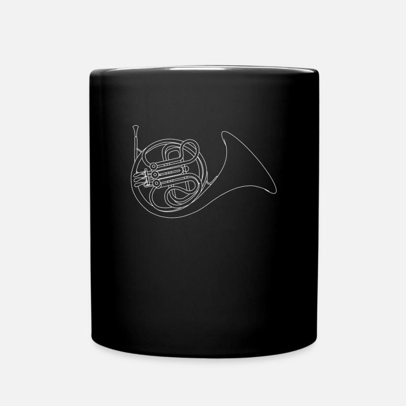 Waldhorn - Tasse einfarbig - Schwarz