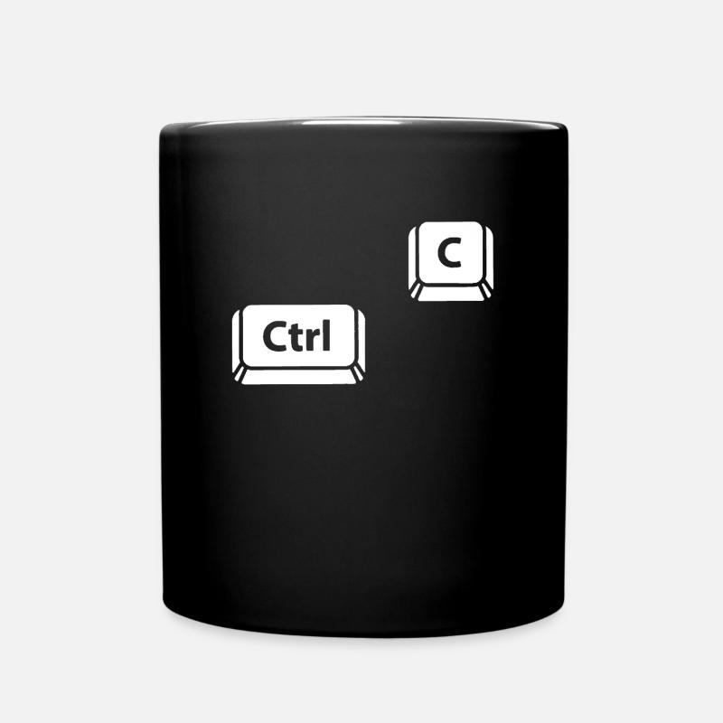 Ctrl C - Tasse einfarbig - Schwarz