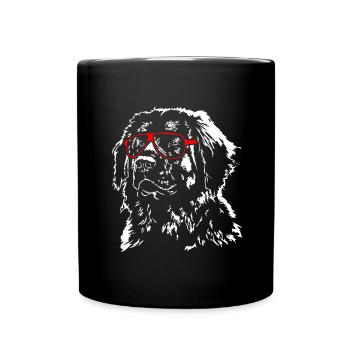 LEONBERGER Lunettes Chiens Chien Wilsigns - Mug uni - noir - Devant