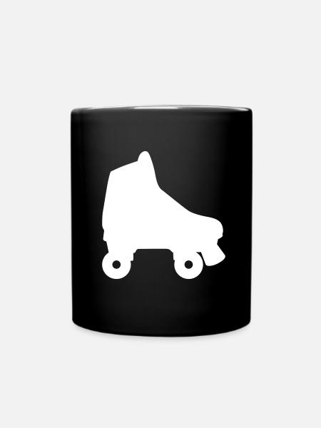 Rollschuh - Tasse einfarbig - Schwarz
