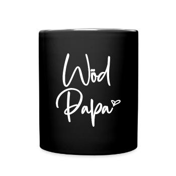 Wöd Papa Toller Papa Österreich Vatertag Vater - Tasse einfarbig - Schwarz - Vorne