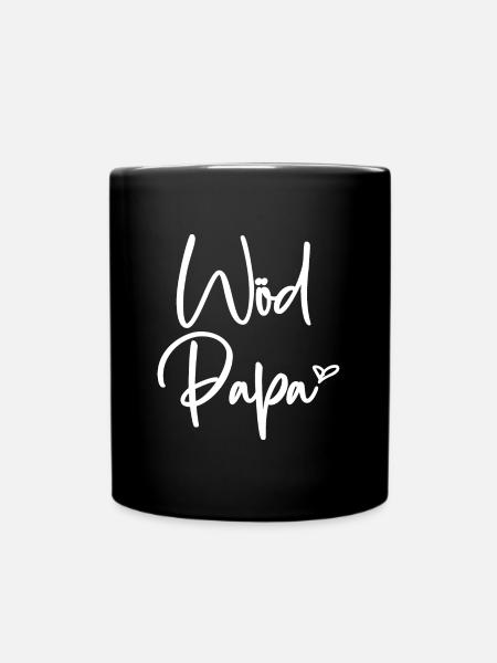 Wöd Papa Toller Papa Österreich Vatertag Vater - Tasse einfarbig - Schwarz