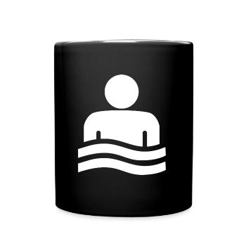 Island Hot Tub Hot Springs Iceland - Tasse einfarbig - Schwarz - Vorne