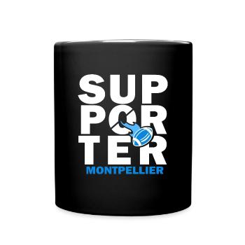 rugby montpellier fan supporter rugby - Mug uni - noir - Devant