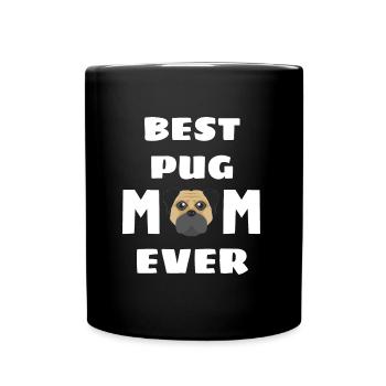 Beste Mops Mama aller Zeiten Muttertag Hunde Mops - Tasse einfarbig - Schwarz - Vorne