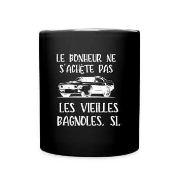 le bonheur ne s'achète pas - Mug uni - noir - Devant
