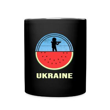 Cherson UKRAINE Oblast Kherson Wassermelone - Tasse einfarbig - Schwarz - Vorne