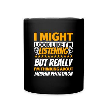 Cadeau amusant de pentathlon moderne - Mug uni - noir - Devant