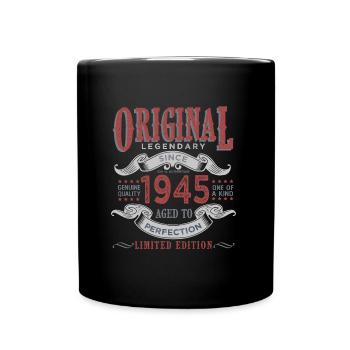 Born In 1945 Gift 1945 Birthday - Full Colour Mug - black - Front