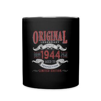 Born in 1944 1944 Birthday Gift - Full Colour Mug - black - Front