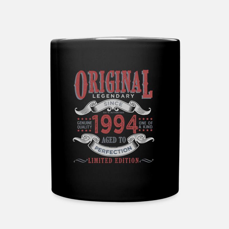Jahrgang 1994 1994 Geburtstagsgeschenk - Tasse einfarbig - Schwarz