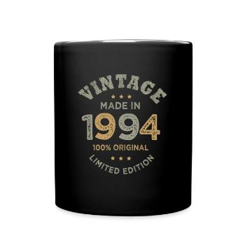 Born in 1994 Vintage 1994 Birthday - Full Colour Mug - black - Front