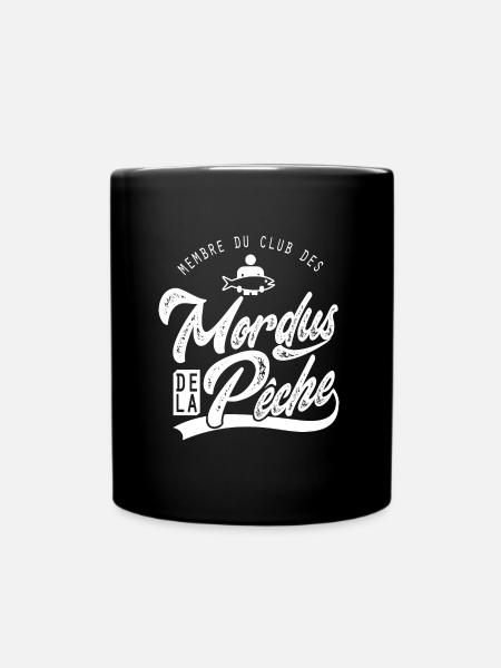 Pêche Mordus de la pêche Humour pêcheur - Mug uni - noir