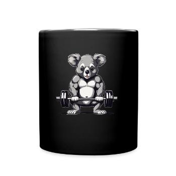 Fitness - Tasse einfarbig - Schwarz - Vorne