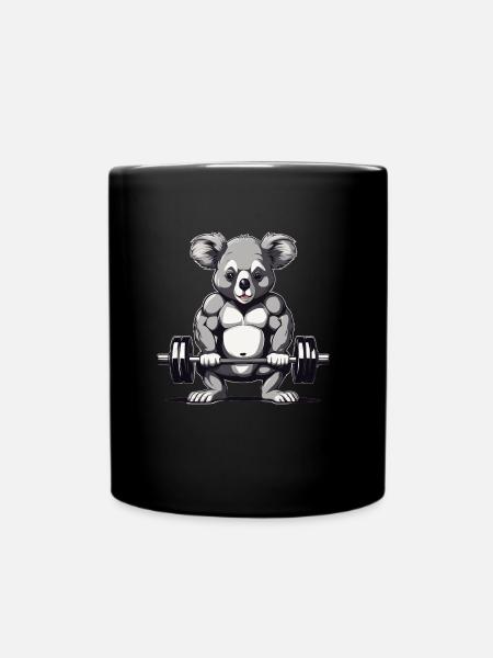 Fitness - Tasse einfarbig - Schwarz