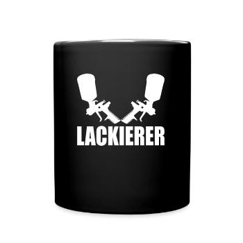 Lackierer - Tasse einfarbig - Schwarz - Vorne