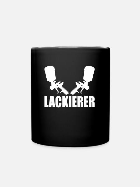 Lackierer - Tasse einfarbig - Schwarz