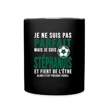 Saint étienne club football Club verts Stéphanois - Mug uni - noir - Devant