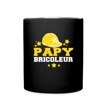 papy bricoleur - Mug uni - noir - Devant