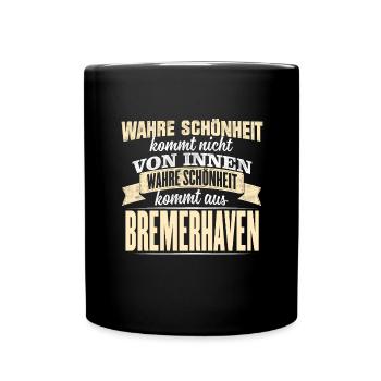 BREMERHAVEN - Schönheit - Tasse einfarbig - Schwarz - Vorne