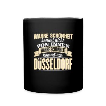 DÜSSELDORF - Schönheit - Tasse einfarbig - Schwarz - Vorne