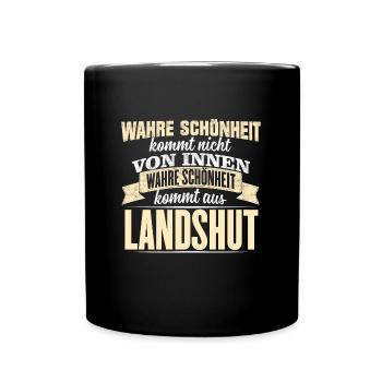 LANDSHUT - Schönheit - Tasse einfarbig - Schwarz - Vorne