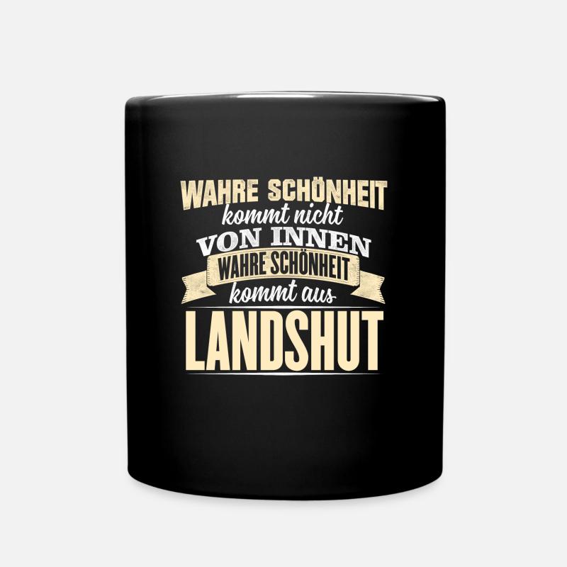 LANDSHUT - Schönheit - Tasse einfarbig - Schwarz
