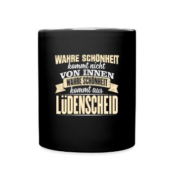 LÜDENSCHEID - Schönheit - Tasse einfarbig - Schwarz - Vorne